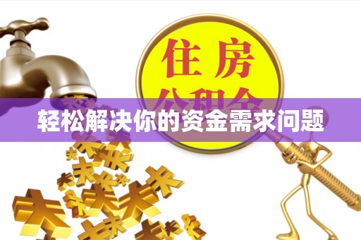 带岭轻松解决你的资金需求问题