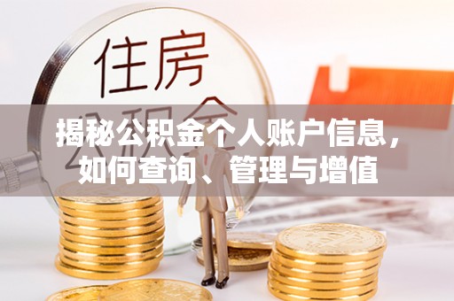 带岭揭秘公积金个人账户信息，如何查询、管理与增值