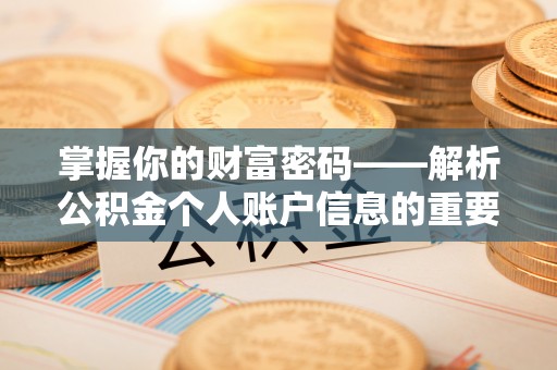 带岭掌握你的财富密码——解析公积金个人账户信息的重要性