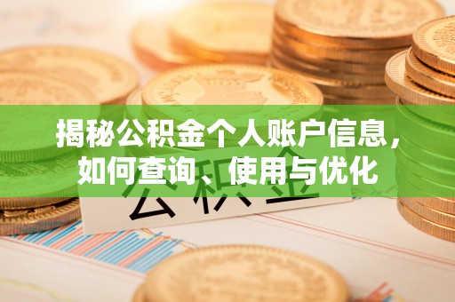 带岭揭秘公积金个人账户信息，如何查询、使用与优化