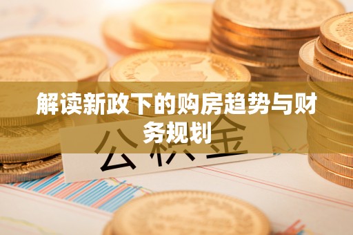 带岭解读新政下的购房趋势与财务规划
